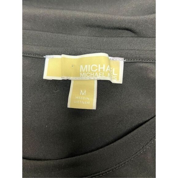 SOLD🚫 Michael Kors Women’s Medium Cold Shoulder Dress Black 3/4 Sleeve - Picture 7 of 7